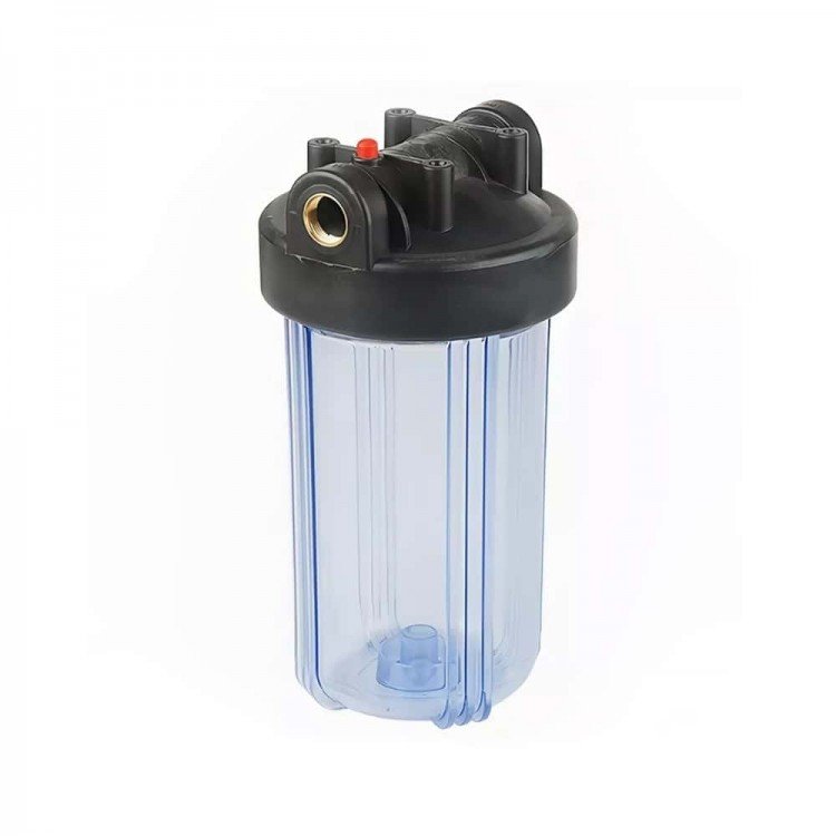 купити Колба Вig Вlue 10" 1" в комплекті ключ, кріплення, прозора AquaKut (10742) - AquaKut Водомет в Києві