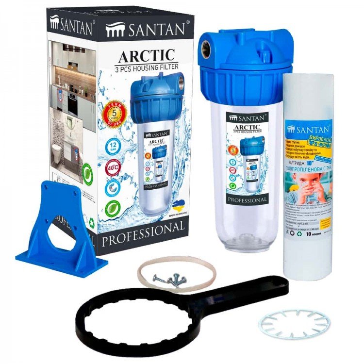 купити Фільтр для очищення води SANTAN Arctic 3PS, 1/2" (з картриджем) - SANTAN Водомет в Києві купити Фільтр для очищення води SANTAN Arctic 3PS, 1/2" (з картриджем) - SANTAN Водомет в Києві