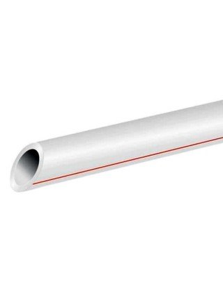 PPR труба AQUAPLASTIK Composite 20 мм біла