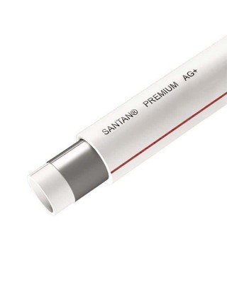 PPR труба SANTAN Premium Composite 20 мм біла PPR-AL-PPR 20 Х 3,4 ММ PPR труба SANTAN Premium Composite 20 мм біла PPR-AL-PPR 20 Х 3,4 ММ