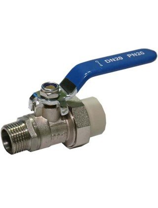 Кран PP-R SANTAN кульовий із зовнішнім різьбленням 20х1/2