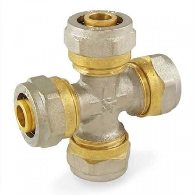 Купити Хрестовина прохідна з проточкою NTM 20х20х20х20 - NTM Водомет в Києві Купити Хрестовина прохідна з проточкою NTM 20х20х20х20 - NTM Водомет в Києві