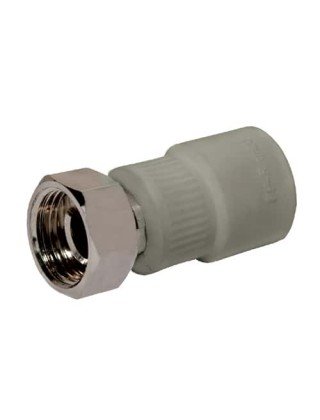 Муфта з накидною гайкою PP-R SANTAN 20х1/2 Муфта з накидною гайкою PP-R SANTAN 20х1/2