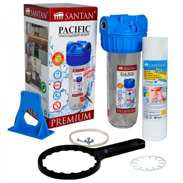 купити Фільтр для очищення води SANTAN Pacific 3PS, 3/4" (з картриджем) - SANTAN Водомет в Києві купити Фільтр для очищення води SANTAN Pacific 3PS, 3/4" (з картриджем) - SANTAN Водомет в Києві