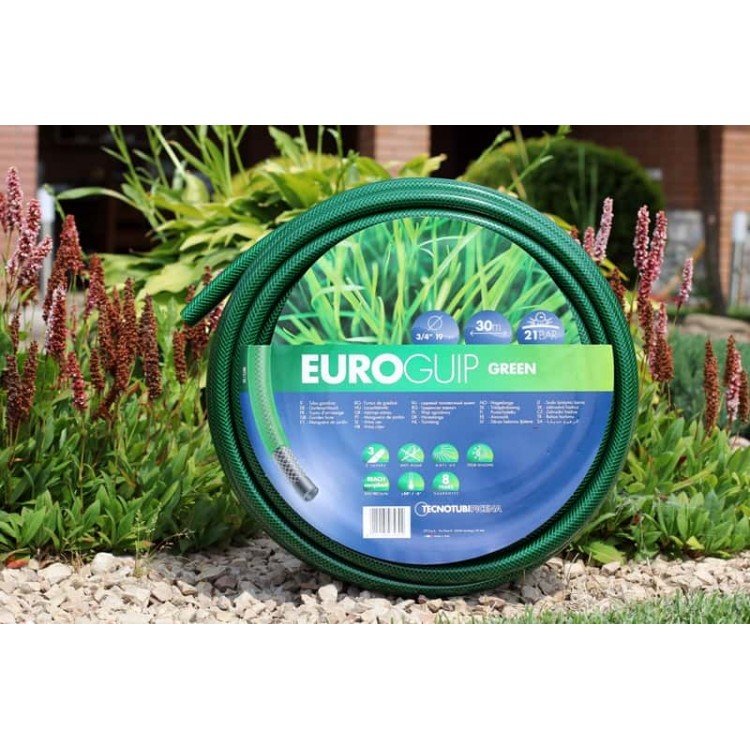 купити Шланг садовий Tecnotubi Euro Guip Green для поливу діаметр 1/2 дюйма, довжина 20 м (EGG 1/2 20) - Tecnotubi Водомет в Києві
