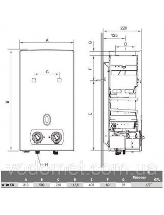 Therm 2000 O W 10 KB авт. розпал від батарейок Therm 2000 O W 10 KB авт. розпал від батарейок