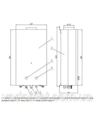 Колонка газова димохідна Thermo Alliance JSD20-10GD 10 л (скло чорне) Колонка газова димохідна Thermo Alliance JSD20-10GD 10 л (скло чорне)