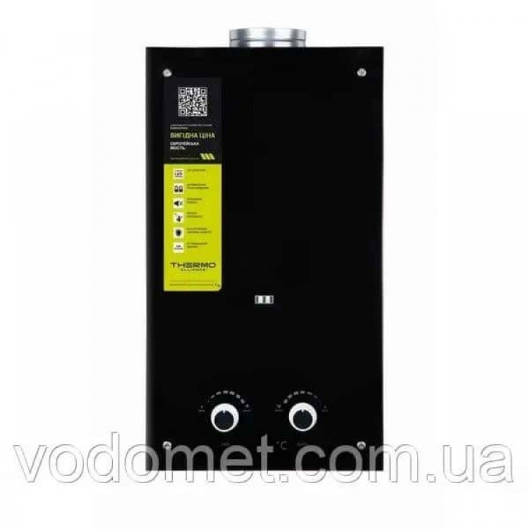 Колонка газова димохідна Thermo Alliance JSD20-10GD 10 л (скло чорне) - Thermo Alliance Колонка газова димохідна Thermo Alliance JSD20-10GD 10 л (скло чорне) - Thermo Alliance Магазин Водомет - Газові водонагрівачі