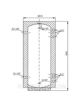 Теплоакумулятор Thermo Alliance ТА Mini-00 130 40 мм Теплоакумулятор Thermo Alliance ТА Mini-00 130 40 мм