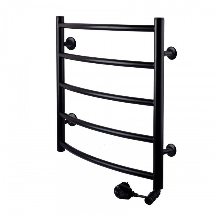 Рушникосушарка UNIO LD ER 500-500-5 BLK Драбинка Дуга електро чорна - UNIO Рушникосушарка UNIO LD ER 500-500-5 BLK Драбинка Дуга електро чорна - UNIO Магазин Водомет - Рушникосушки