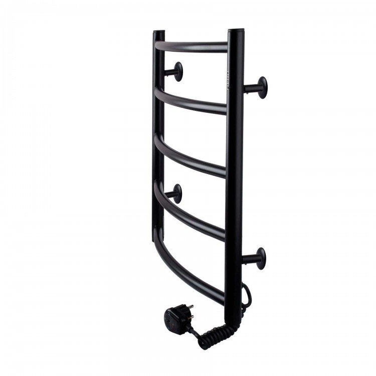 Рушникосушарка UNIO LD ER 500-500-5 BLK Драбинка Дуга електро чорна - UNIO Рушникосушарка UNIO LD ER 500-500-5 BLK Драбинка Дуга електро чорна - UNIO Магазин Водомет - Рушникосушки