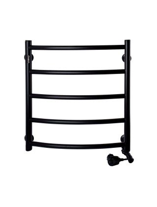 Рушникосушарка UNIO LD ER 500-500-5 BLK Драбинка Дуга електро чорна
