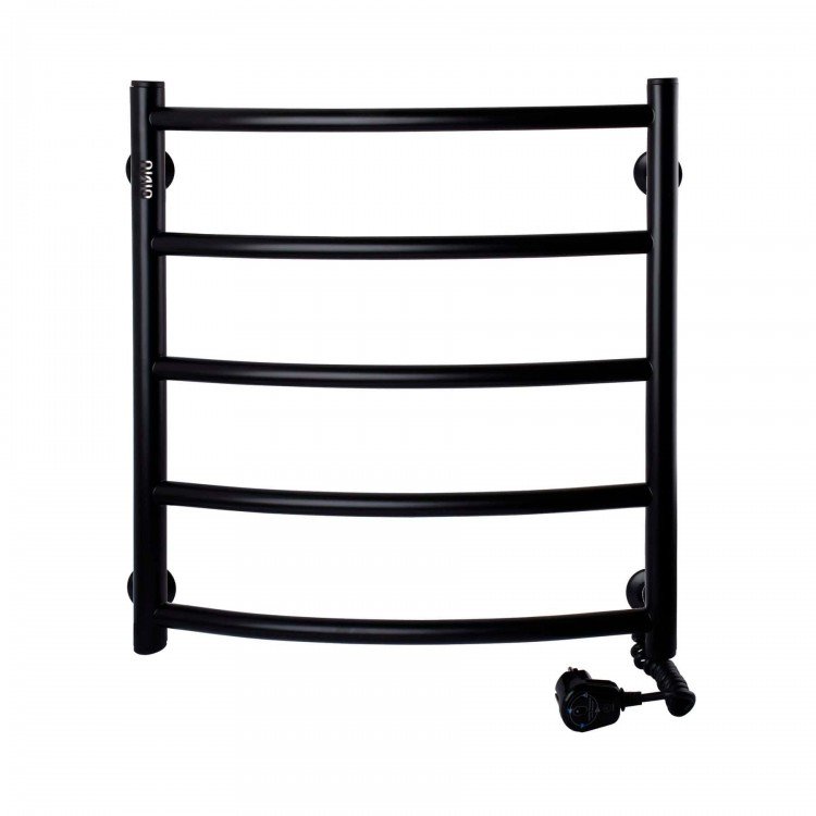 Рушникосушарка UNIO LD ER 500-500-5 BLK Драбинка Дуга електро чорна - UNIO Рушникосушарка UNIO LD ER 500-500-5 BLK Драбинка Дуга електро чорна - UNIO Магазин Водомет - Рушникосушки