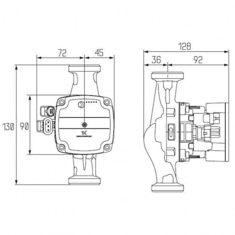 Насос циркуляц Grundfos UPM3 HYBRID 25-70 Icma № Р328 - Насос циркуляц Grundfos UPM3 HYBRID 25-70 Icma № Р328 - Магазин Водомет - 1БАЗА