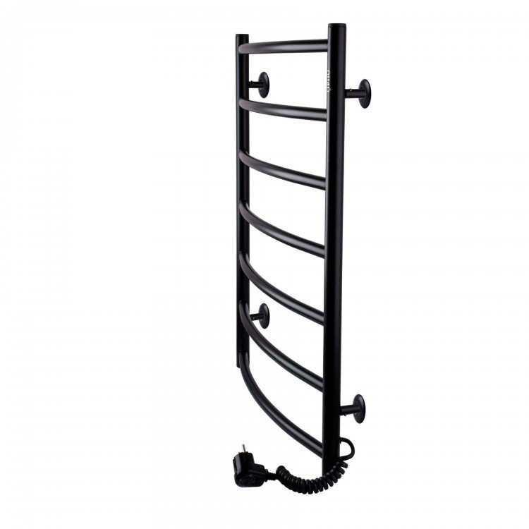 Рушникосушарка UNIO LD ER 700-500-7 BLK Драбинка Дуга електро чорна - UNIO Рушникосушарка UNIO LD ER 700-500-7 BLK Драбинка Дуга електро чорна - UNIO Магазин Водомет - Рушникосушки