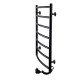 Рушникосушарка UNIO LD ER 700-500-7 BLK Драбинка Дуга електро чорна - UNIO Рушникосушарка UNIO LD ER 700-500-7 BLK Драбинка Дуга електро чорна - UNIO Магазин Водомет - Рушникосушки