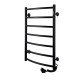 Рушникосушарка UNIO LD ER 700-500-7 BLK Драбинка Дуга електро чорна - UNIO Рушникосушарка UNIO LD ER 700-500-7 BLK Драбинка Дуга електро чорна - UNIO Магазин Водомет - Рушникосушки