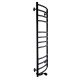 Рушникосушарка UNIO LDE EL 1200-500-12 BLK Драбинка Дуга Еліт електро чорна - UNIO Магазин Водомет - Рушникосушки