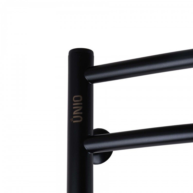 Рушникосушарка UNIO LDE EL 1200-500-12 BLK Драбинка Дуга Еліт електро чорна - UNIO Рушникосушарка UNIO LDE EL 1200-500-12 BLK Драбинка Дуга Еліт електро чорна - UNIO Магазин Водомет - Рушникосушки