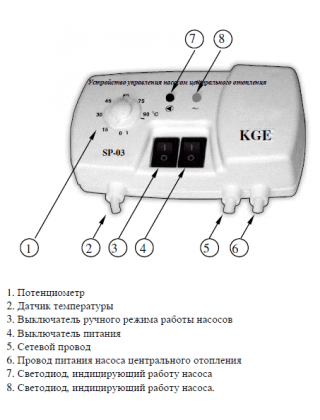 Контролер насоса СО KG Elektronik Арт. SP-03 [для 1 насоса ЦО]