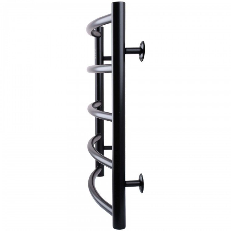 Рушникосушарка UNIO LD W 500-500-5 BLK Драбинка Дуга вода чорна - UNIO Рушникосушарка UNIO LD W 500-500-5 BLK Драбинка Дуга вода чорна - UNIO Магазин Водомет - Рушникосушки