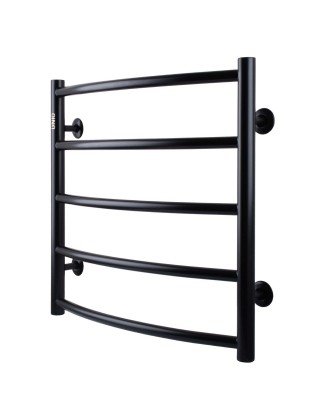 Рушникосушарка UNIO LD W 500-500-5 BLK Драбинка Дуга вода чорна Рушникосушарка UNIO LD W 500-500-5 BLK Драбинка Дуга вода чорна