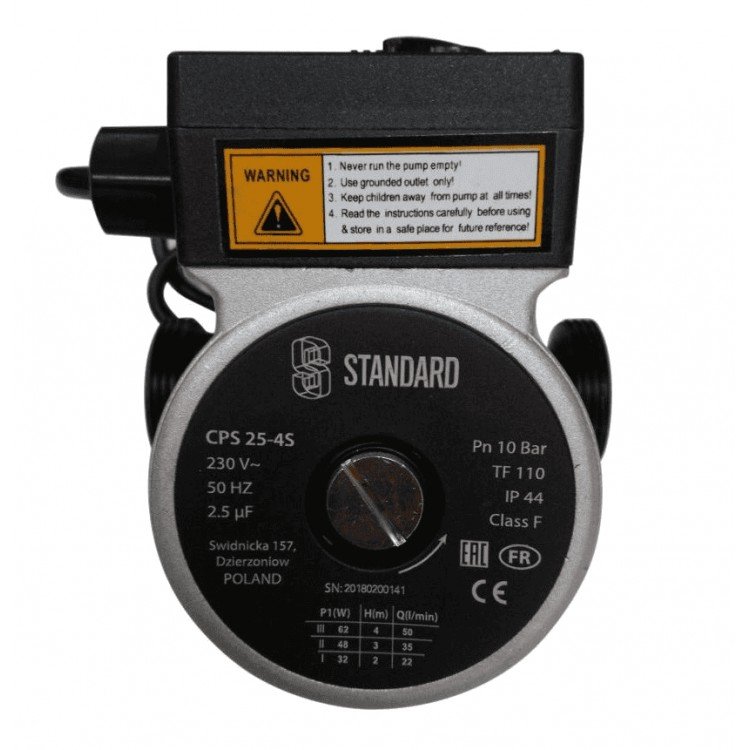 Насос циркуляційний Standart CPS 25-4S 130 для систем опалення та тепла підлога - Standart Циркуляционный насос STANDARD CPS 25-4S - 130 - Магазин Водомет - 1БАЗА