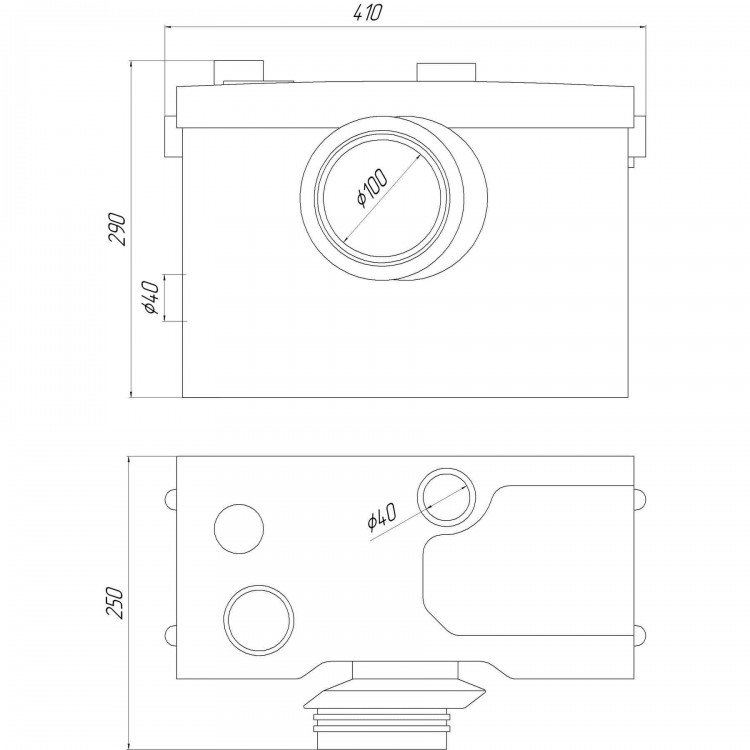 Каналізаційна установка VOLKS pumpe WC600D (WC3) - VOLKS Каналізаційна установка VOLKS pumpe WC600D (WC3) - VOLKS Магазин Водомет - Каналізаційні установки