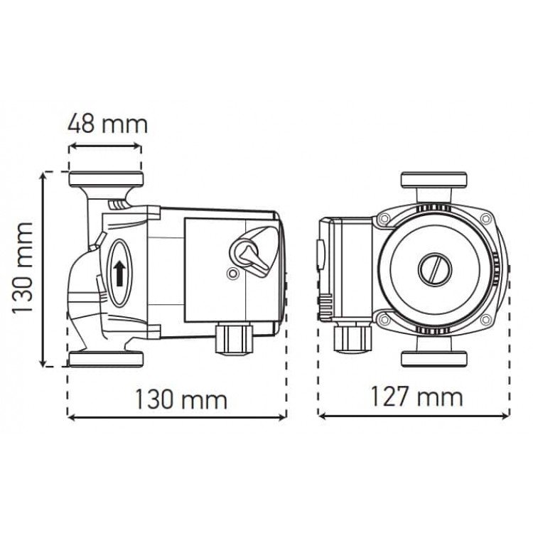 Насос циркуляційний відцентр. KOER KP.GRS-25/4-130 (KP0250) - KOER Насос циркуляційний відцентр. KOER KP.GRS-25/4-130 (KP0250) - KOER Магазин Водомет - Циркуляційні насоси