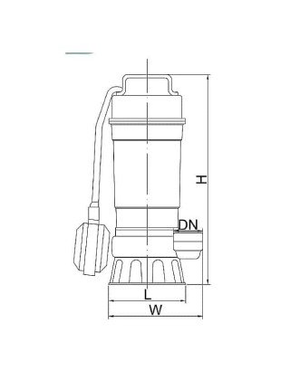 Насос фекальний Euroaqua WQS 2-2.5 нерж. сталь