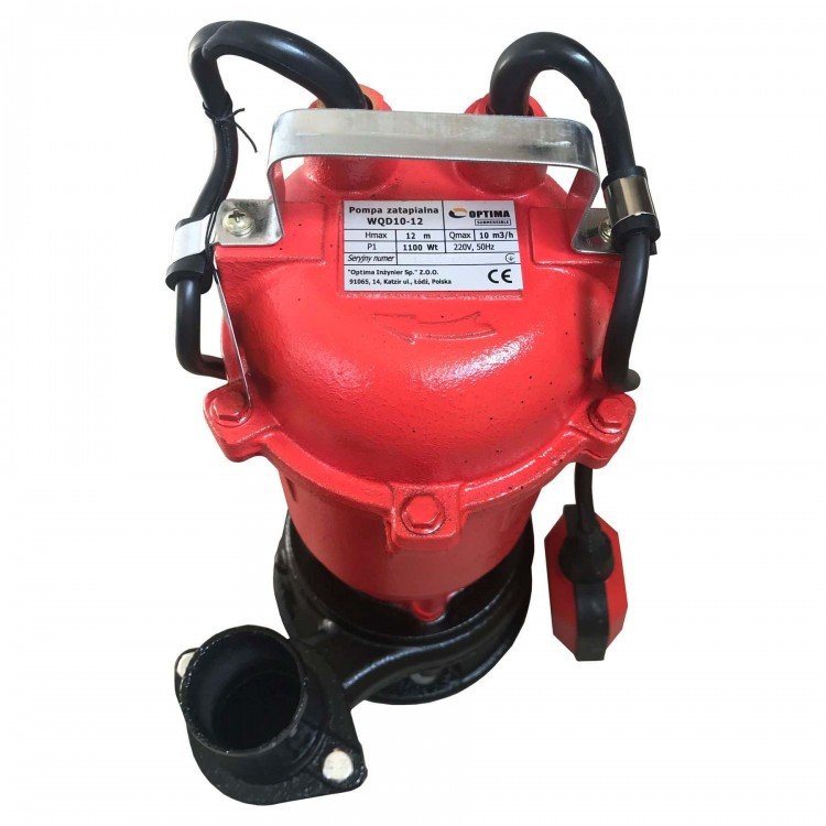 Насос фекальний Optima WQD10-12 1,1кВт - Optima Насос фекальний Optima WQD10-12 1,1кВт - Optima Магазин Водомет - Дренажні та каналізаційні насоси