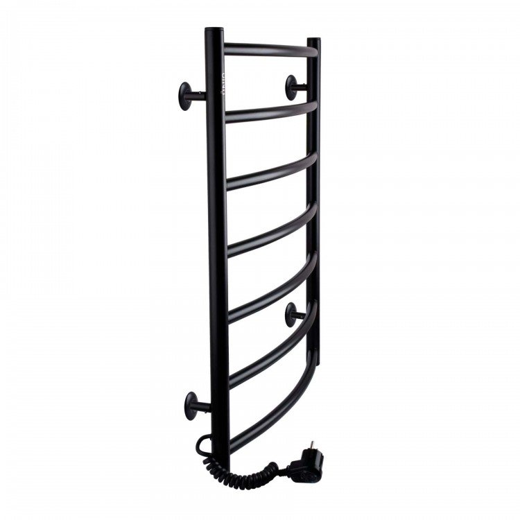 Рушникосушарка UNIO LD EL 700-500-7 BLK Драбинка Дуга електро чорна - UNIO Рушникосушарка UNIO LD EL 700-500-7 BLK Драбинка Дуга електро чорна - UNIO Магазин Водомет - Рушникосушки