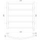 Рушникосушарка UNIO LD EL 500-500-5 BLK Драбинка Дуга електро чорна - UNIO Магазин Водомет - Рушникосушки