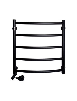 Рушникосушарка UNIO LD EL 500-500-5 BLK Драбинка Дуга електро чорна Рушникосушарка UNIO LD EL 500-500-5 BLK Драбинка Дуга електро чорна