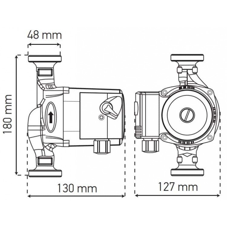 Насос циркуляційний відцентр. KOER KP.GRS-25 / 4-180 (KP0248) - KOER Насос циркуляційний відцентр. KOER KP.GRS-25 / 4-180 (KP0248) - KOER Магазин Водомет - Циркуляційні насоси