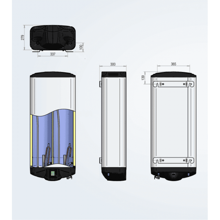 Водонагрівач ELDOM GALANT 80 2100+1200 W DU080 - Eldom Водонагрівач ELDOM GALANT 80 2100+1200 W DU080 - Магазин Водомет - 1БАЗА