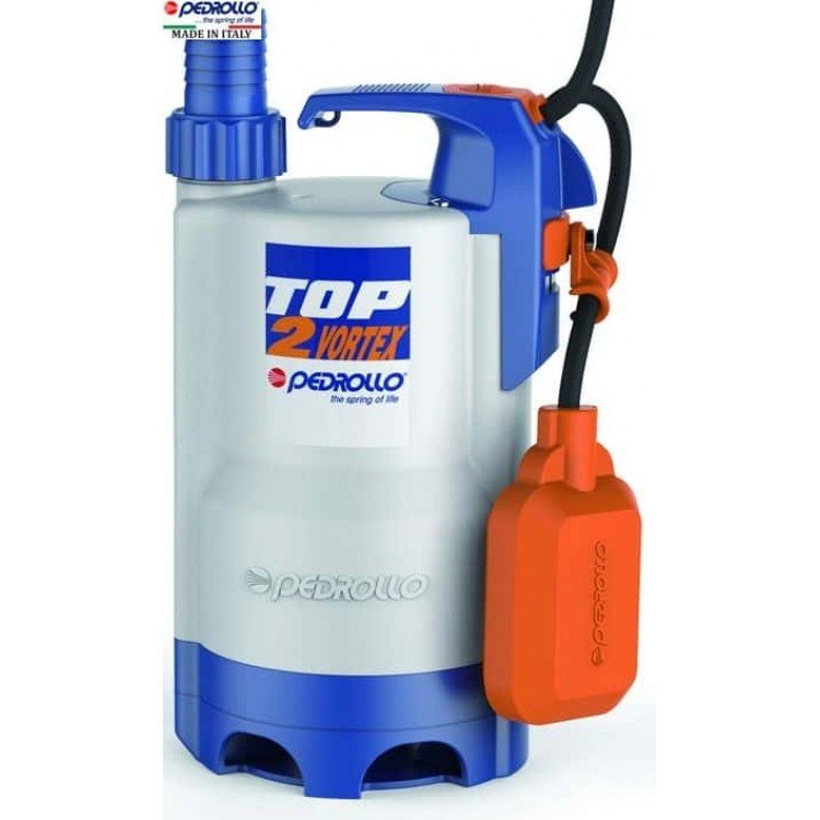 Дренажний насос Pedrollo ТОР 2 VORTEX (230V) - Дренажний насос Pedrollo ТОР 2 VORTEX (230V) - Магазин Водомет - Дренажні насоси