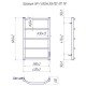 Рушникосушка Mario Трапеція HP-I 650х430/110 TR K - Mario Магазин Водомет - Рушникосушки
