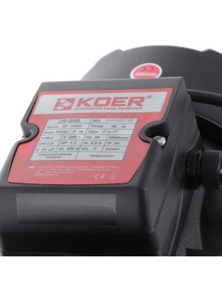 Насос поверхневий KOER відцентровий для чистої води JS-800 800Вт 3.3м³/ч Hmax 46м KP2661 Насос поверхневий KOER відцентровий для чистої води JS-800 800Вт 3.3м³/ч Hmax 46м KP2661