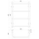 Рушникосушарка UNIO LS W 600-400-4 Драбинка Скоба вода - UNIO Рушникосушарка UNIO LS W 600-400-4 Драбинка Скоба вода - UNIO Магазин Водомет - Рушникосушки