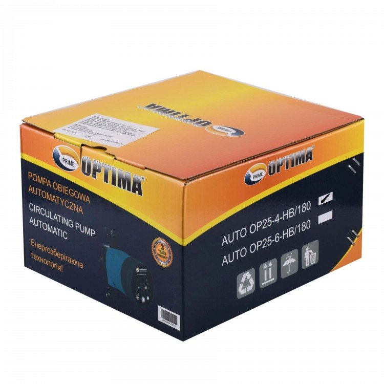 Насос циркуляційний енергоощадний Optima PRIME OP25-40AUTO 180мм + гайки - Optima Насос циркуляційний енергоощадний Optima PRIME OP25-40AUTO 180мм + гайки - Optima Магазин Водомет - Циркуляційні насоси