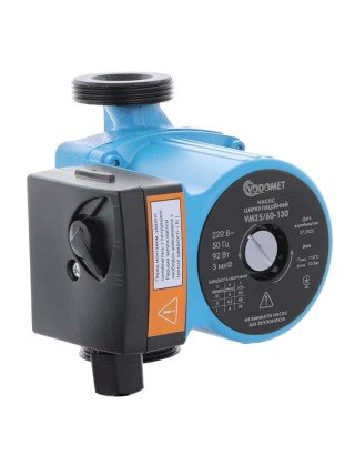 Насос циркуляційний VODOMET VM25/60-130 з кабелем, без гайок (VO0003)