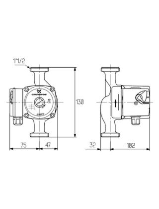 Насос циркуляційний Grundfos 25/40 Icma No Р320
