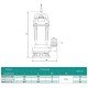 Насос дренажно-фекальний SHIMGE WQ(D)10-10-0.75L1(F), Hmax=16 м, Qmax=283 л/хв. - Shimge Магазин Водомет - Дренажні насоси