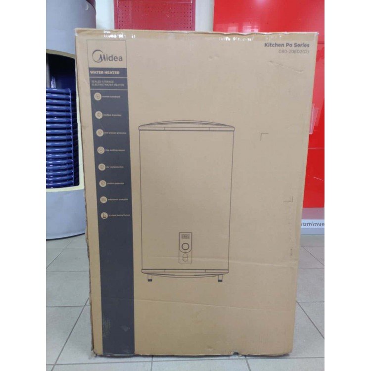 Водонагрівач Midea D80-20ED2(W) - Midea Водонагрівач Midea D80-20ED2(W) - Midea Магазин Водомет - Водонагрівачі пласкі