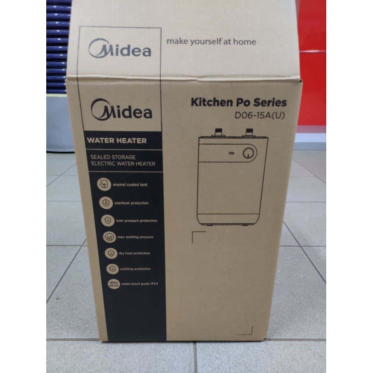 Водонагрівач Midea D06-15A(U) - Midea Водонагрівач Midea D06-15A(U) - Midea Магазин Водомет - З мокрим теном
