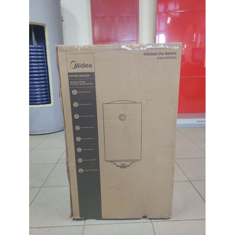 Водонагрівач Midea D50-15F6(W) - Midea Водонагрівач Midea D50-15F6(W) - Midea Магазин Водомет - З мокрим теном