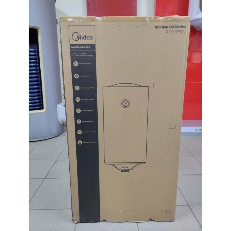 Водонагрівач Midea D100-15F6(W) - Midea Водонагрівач Midea D100-15F6(W) - Midea Магазин Водомет - З мокрим теном