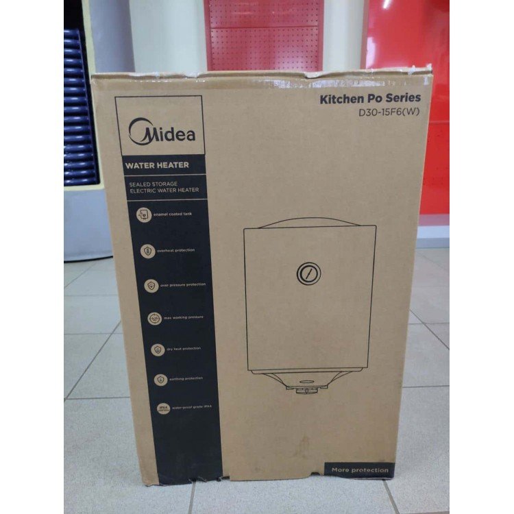 Водонагрівач Midea D30-15F6(W) - Midea Водонагрівач Midea D30-15F6(W) - Midea Магазин Водомет - З мокрим теном