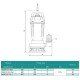 Насос дренажно-фекальний SHIMGE WQ(D)10-10-0.75L1(F), Hmax=16 м, Qmax=283 л/хв. Насос дренажно-фекальний SHIMGE WQ(D)10-10-0.75L1(F), Hmax=16 м, Qmax=283 л/хв.